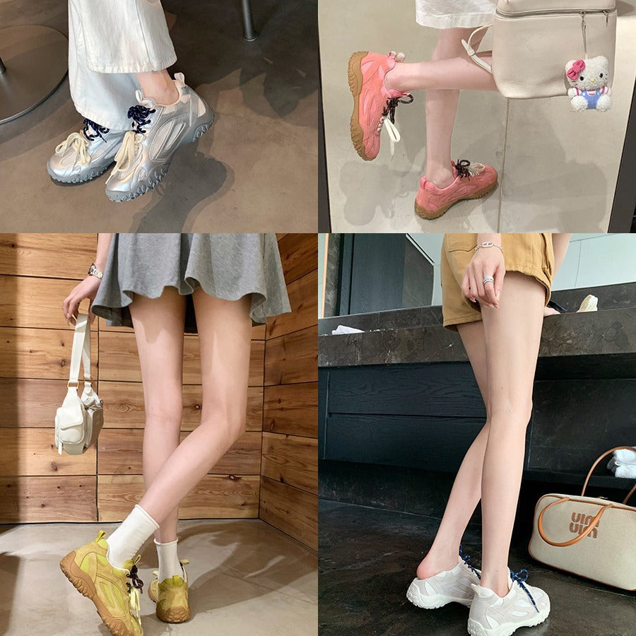 Dame Casual Athleisure Sneakers med åndbart mesh-design Stilla