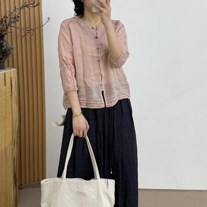 Femme Letvægts Knappet Cardigan Stilla