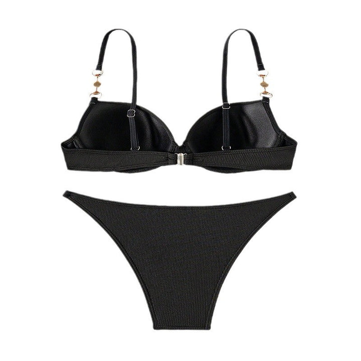 Dame Push-Up Bikini med modedele perlekæde Skovae