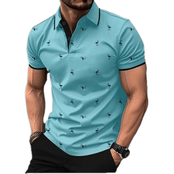 Herrer Fritid Trykt Polo-Shirt Stilla