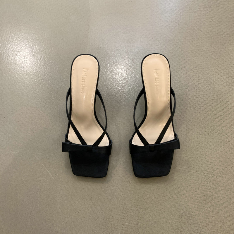 Dame elegante og stilige slingback-sandaler med dekorativt sløjfedesign Stilla