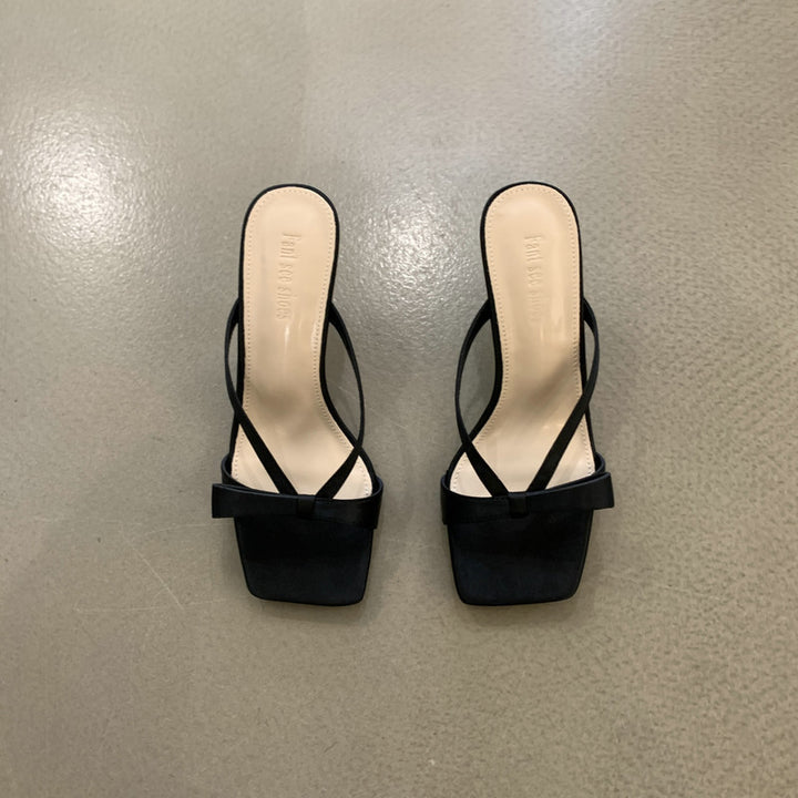Dame elegante og stilige slingback-sandaler med dekorativt sløjfedesign Stilla