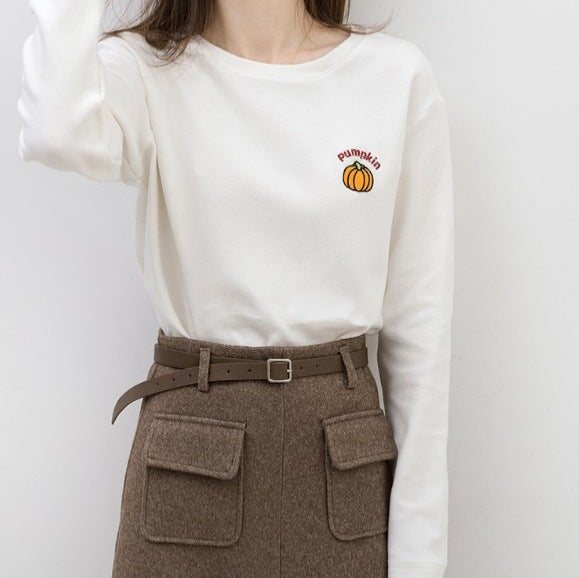 Femme Casual Grafik Langærmet Sweatshirt Stilla