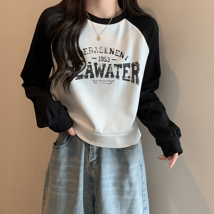 Dame Casual Grafik Rundhals Sweatshirt Stilla