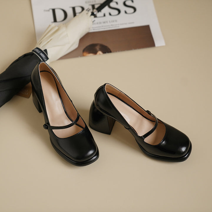 Femme Mary Jane blokhæle pumps Stilla