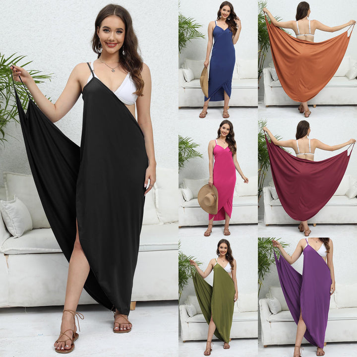 Femme Elegante Maxi Sarong Indpakning Stilla