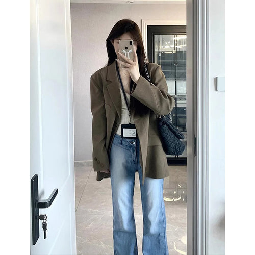 Femme Oversized Taljeret Blazer Stilla