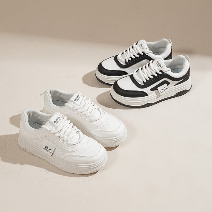 Dame sneakers i sporty og behageligt design med tykk sål og åndbare egenskaber Stilla