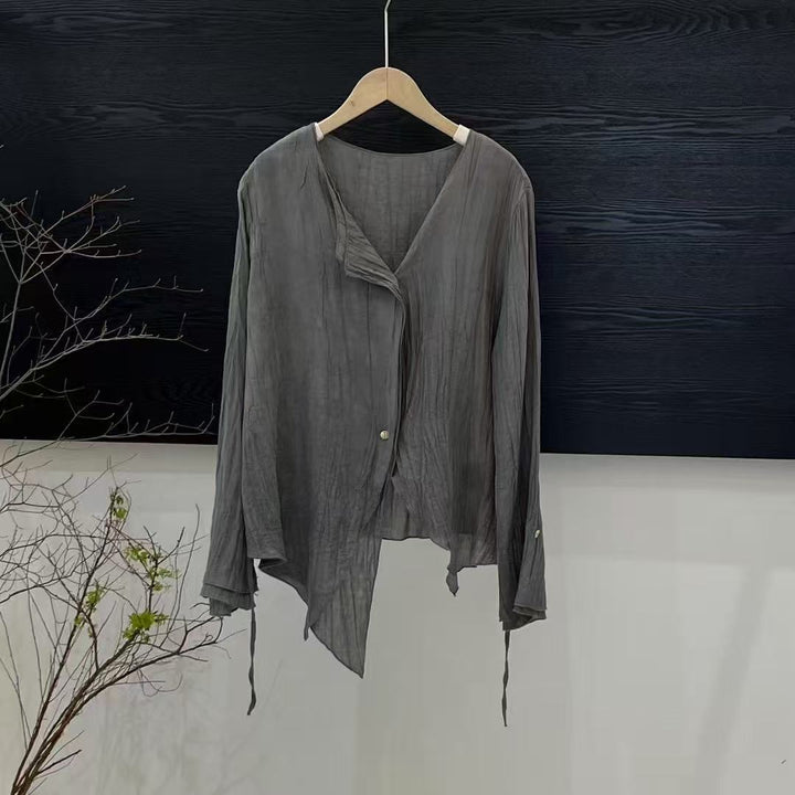 Femme Let lagbluse med åbent forrestykke Stilla