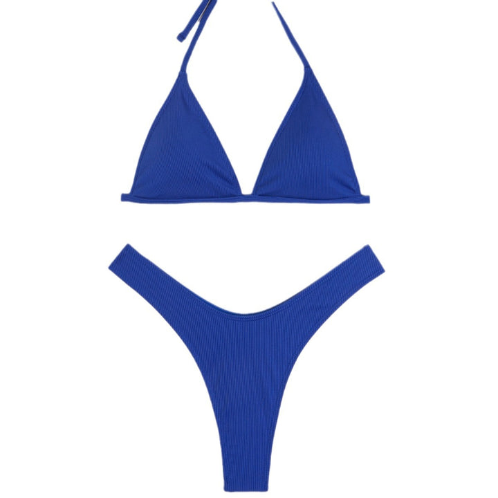 Dame Triangel-Bikini med justerbar top og høj benudskæring Stilla