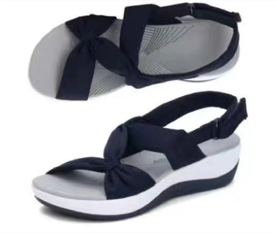 Dame Wedge-sandaler med justerbar rem og komfortabel dæmpning Stilla