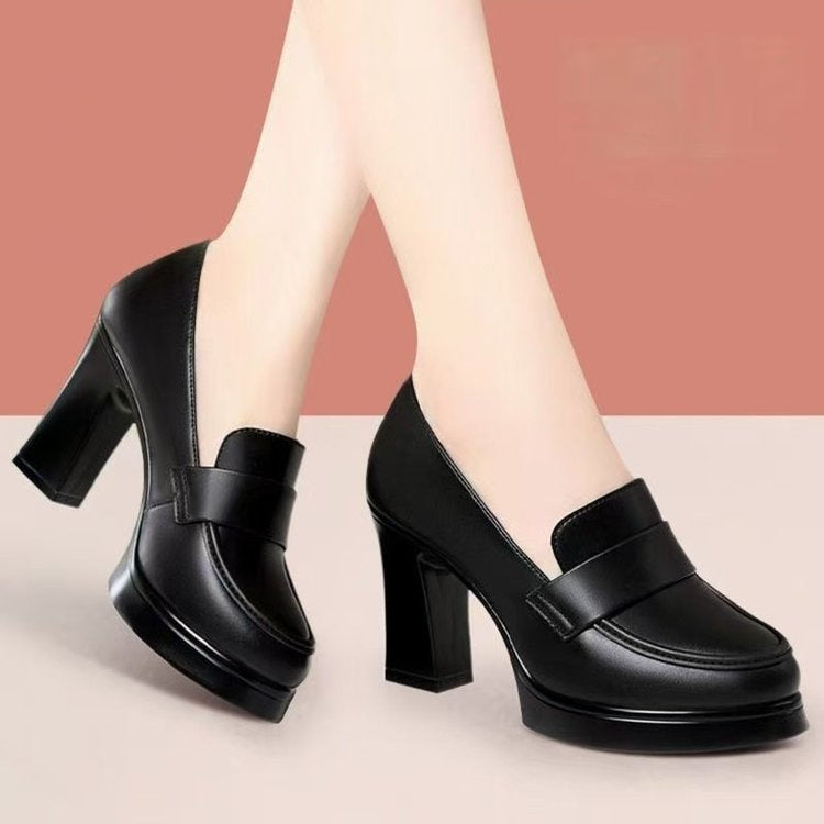 Damer elegante blokhæls-pumps med mode-rem Stilla