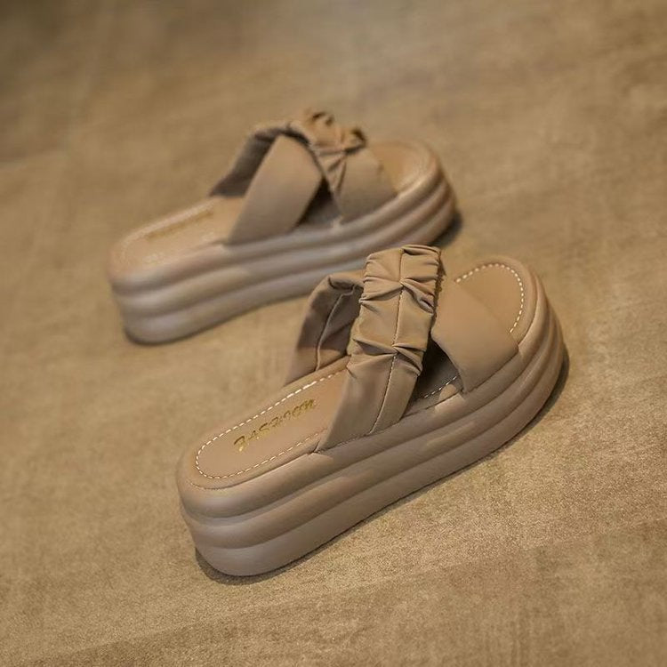 Dame platform-sandaler med moderne knude-design og polstret sål Stilla