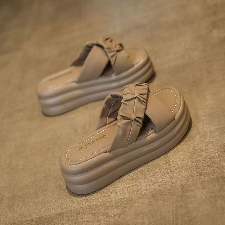 Dame platform-sandaler med moderne knude-design og polstret sål Stilla