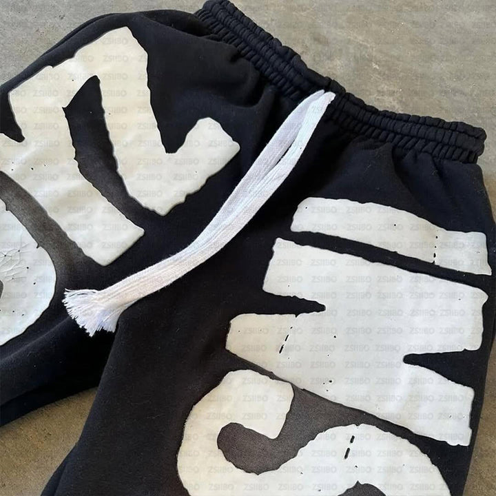 Kvindelige sweatpants med stort iøjnefaldende logo print Skovae