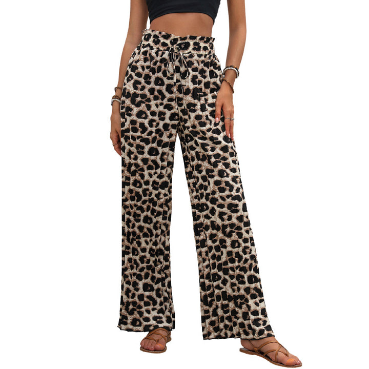 Femme Bred-Ben-Bukser med Leopardsmønster Stilla