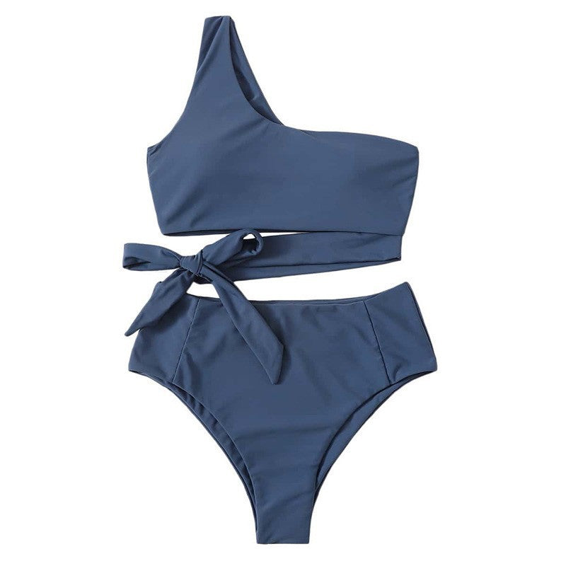 Dame Ensidig Bikini med trendy Varektion-Design Skovae