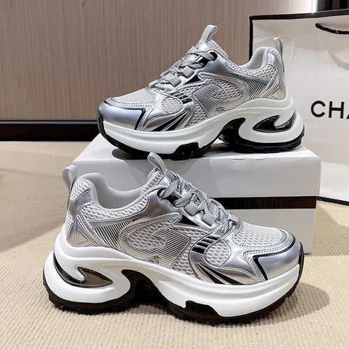Dame sportliche sneakers med åndbar mesh-overflade og stabil dämpende sål Stilla