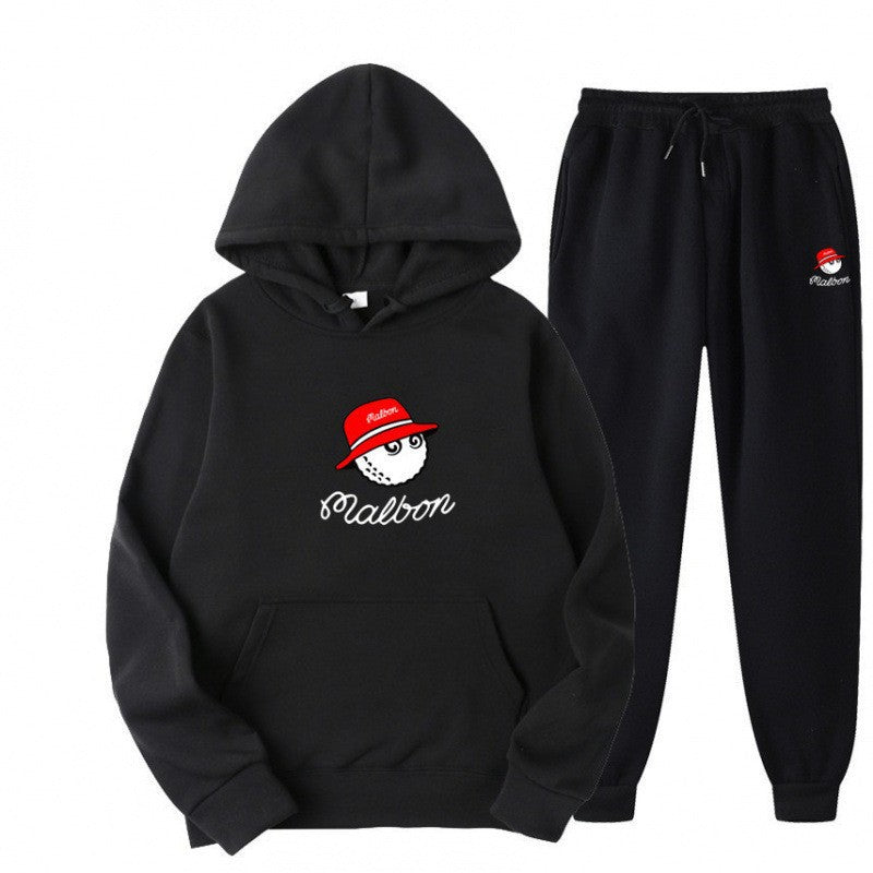 Kvinders fritids hoodie sæt med legende grafisk design og praktiske lommer Skovae