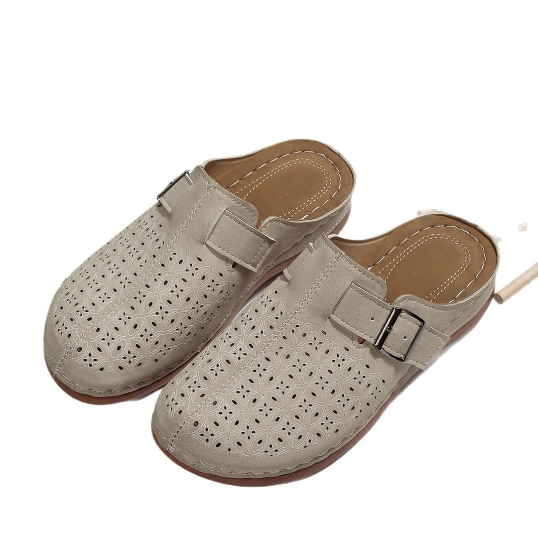 Dame Komfortable og åndbare clogs med floralt cut-out-design og ergonomisk fodbed Stilla