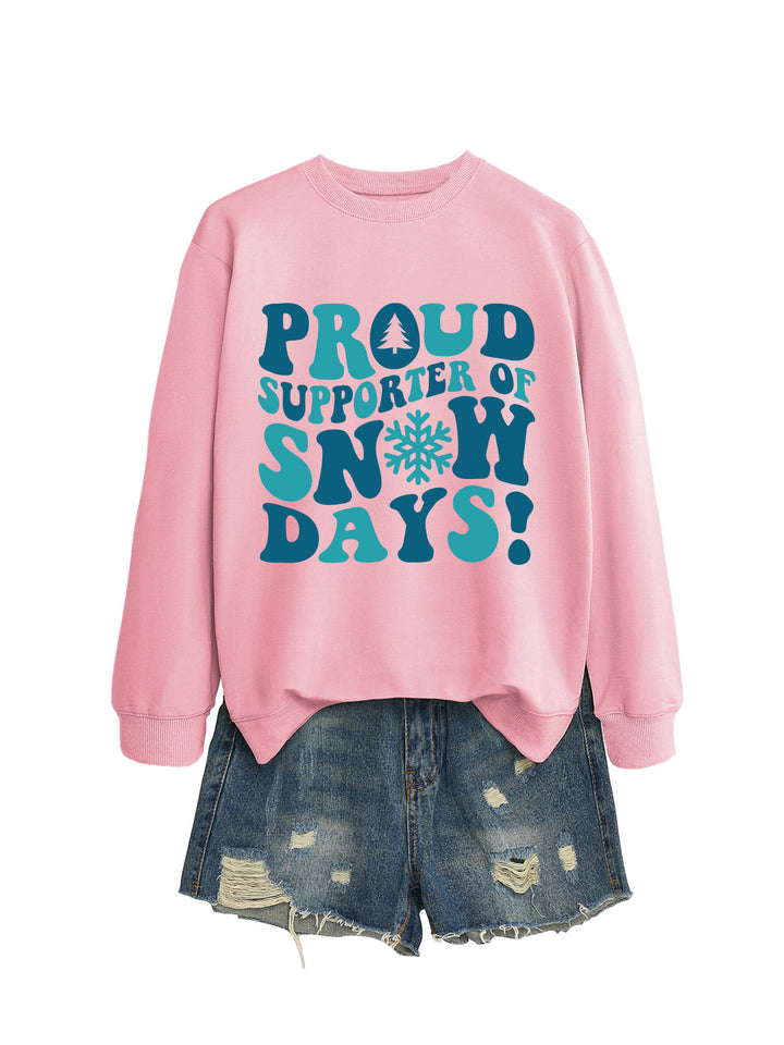 Kvinders sweatshirt med kreativt print og afslappet snit Stilla