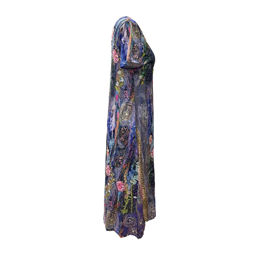 Dame Livlig Kunstnerisk Maxi Kjole Stilla