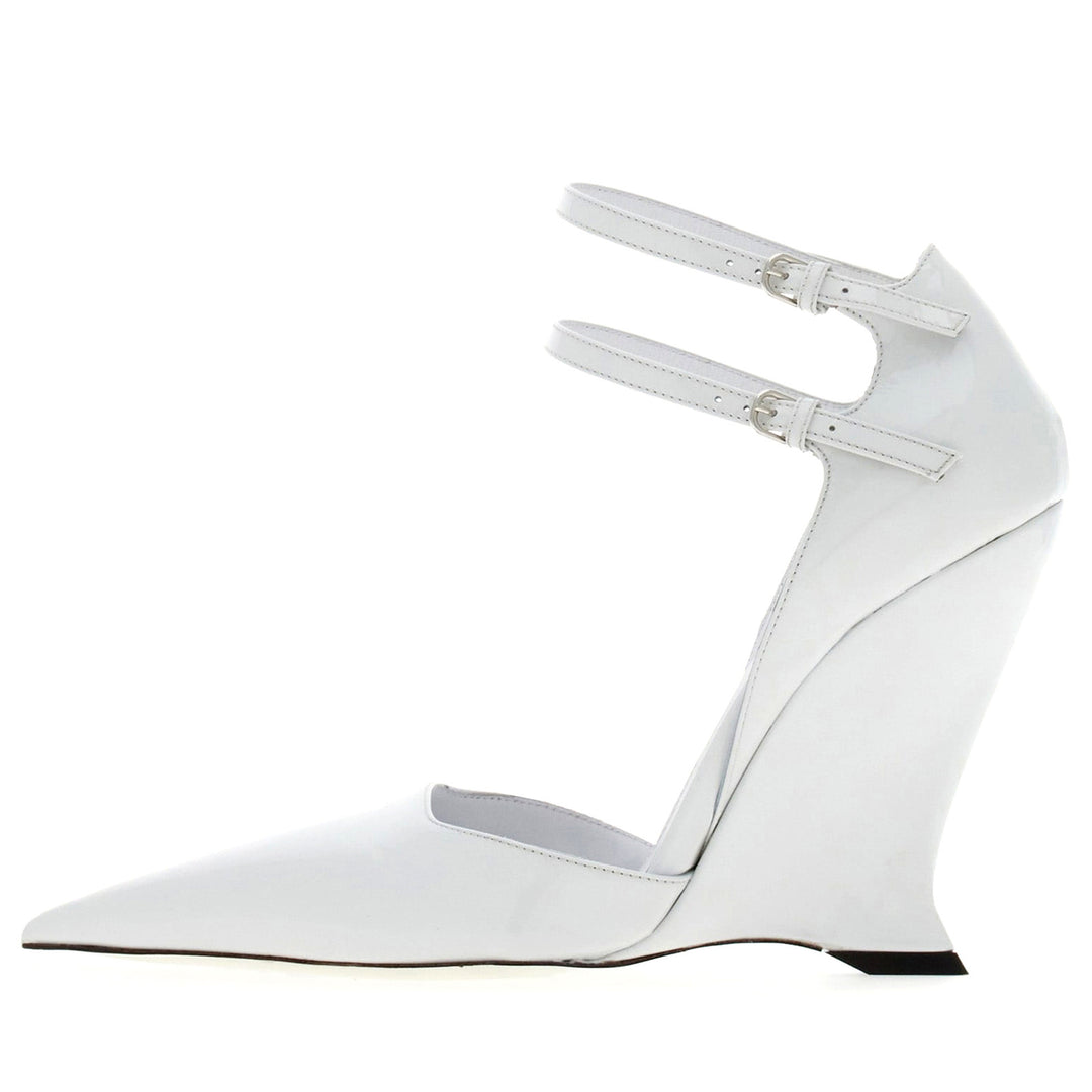 Femme Elegante Syntetisk Skindsål Wedge Pumps Stilla