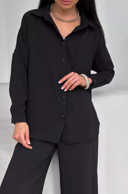 Dame afslappet oversized skjortejakke med fint stof Stilla