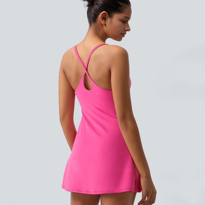 Damer Sporty Tankini med moderigtige indlæg og lommer Skovae
