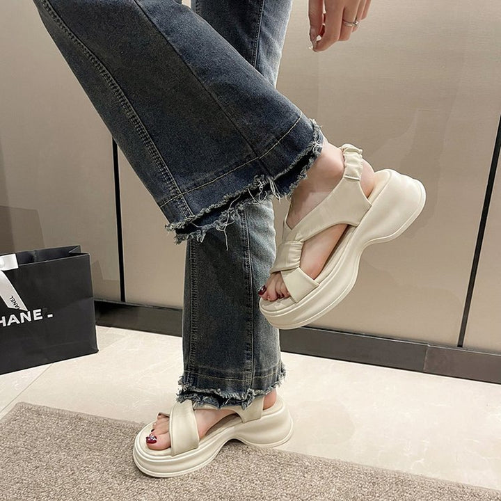 Dame Komfortable Riemensandaletter med elegant Kryds-design og ekstra Polstret Sål Stilla