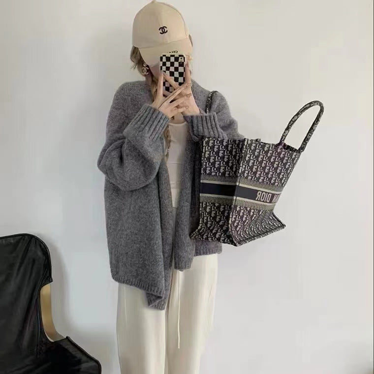 Femme Oversized Komfortabel Cardigan Stilla
