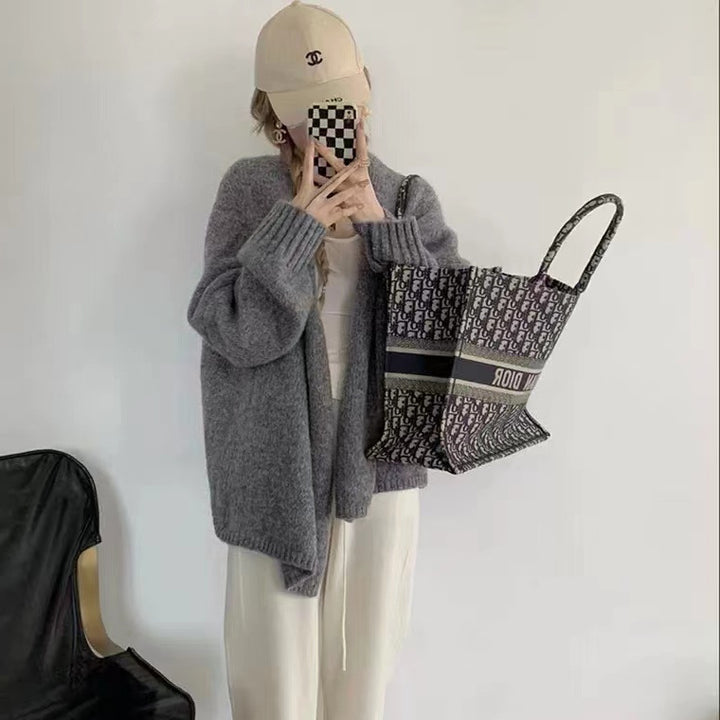 Femme Oversized Komfortabel Cardigan Stilla