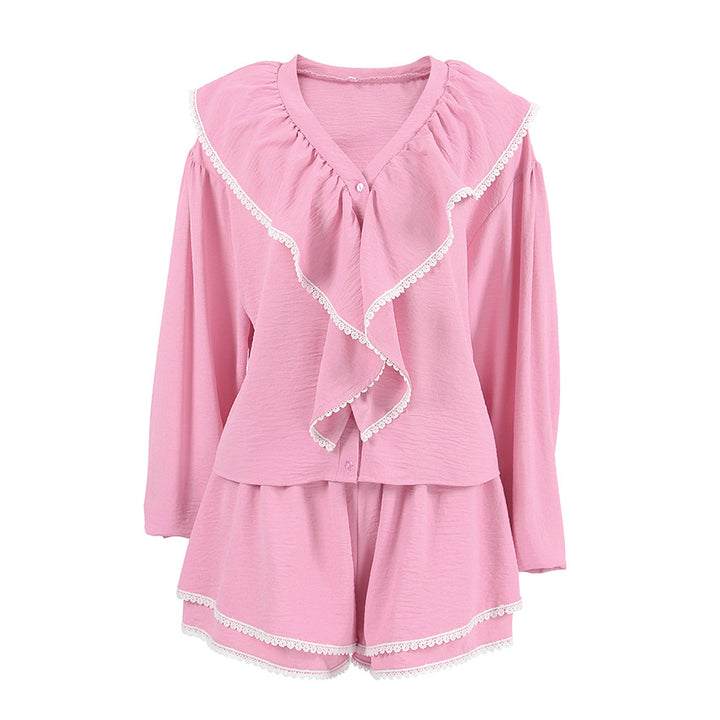 Dame Sommerlige Ruffle-Overall med elegante detaljer Stilla