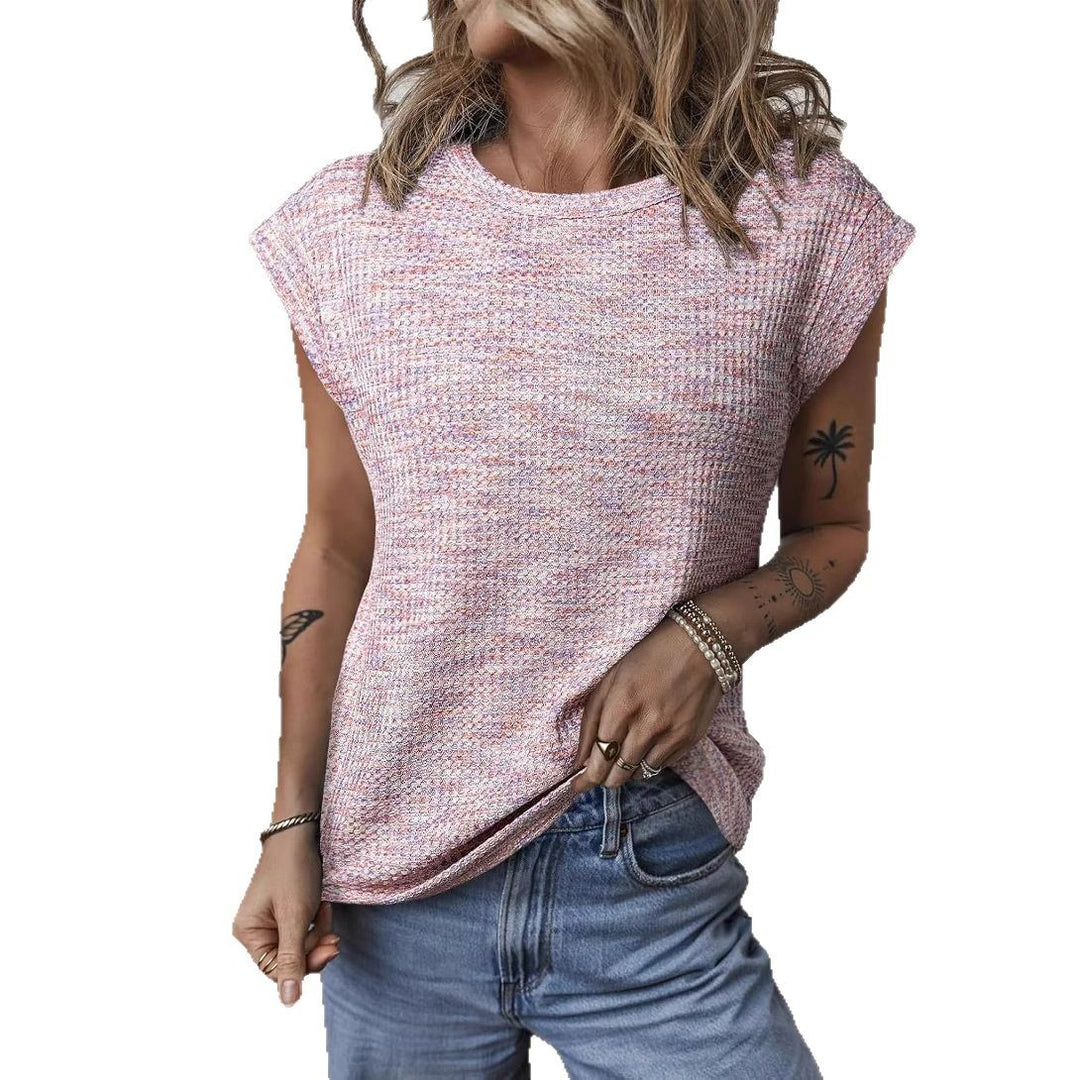 Dame Casual Shirt med rullekrave og let strukturstof Stilla