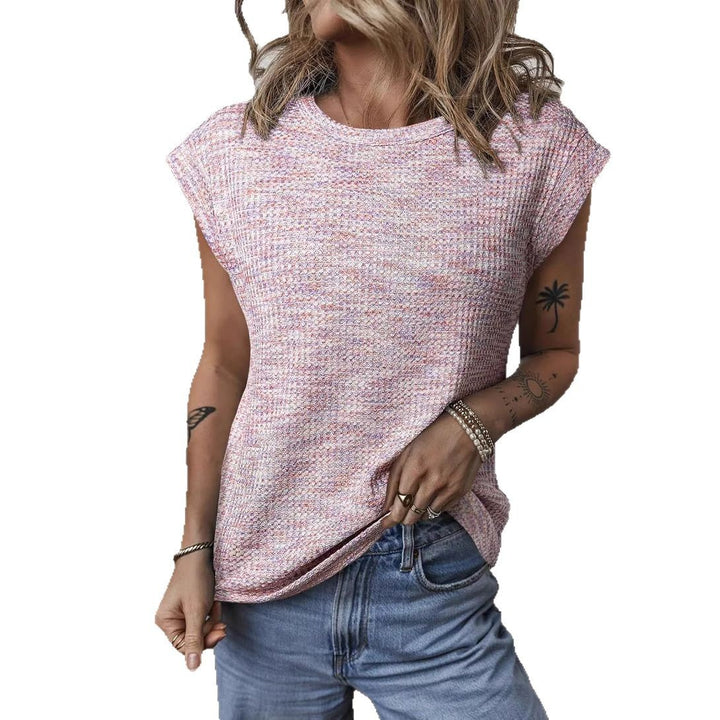 Dame Casual Shirt med rullekrave og let strukturstof Stilla