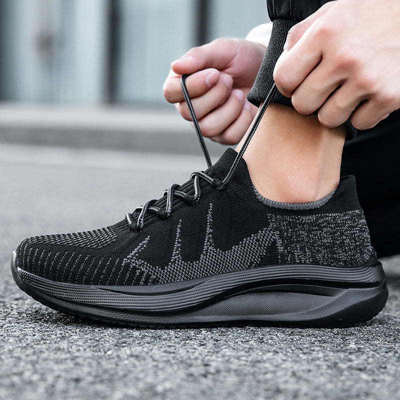 Herre Åndbar Stretch Strik Sneakers Stilla