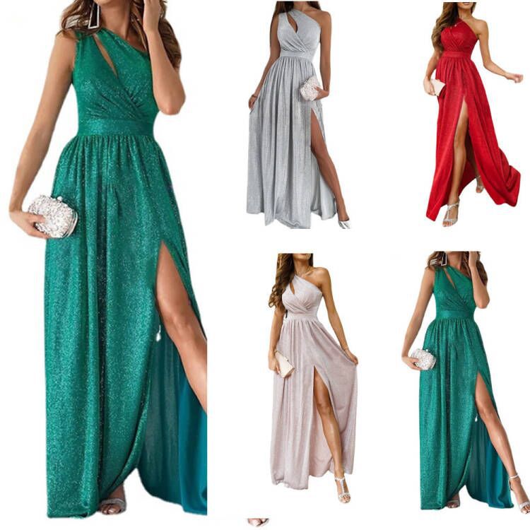 Dame Elegant Asymmetrisk Aftenkjole Stilla