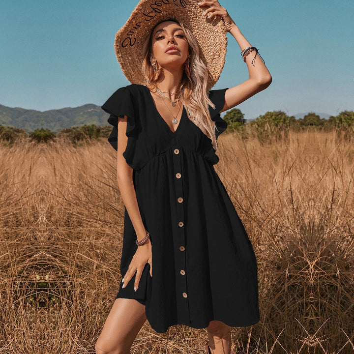 Stilla | Button-Down Stor Nederdel Pastoral Kjole