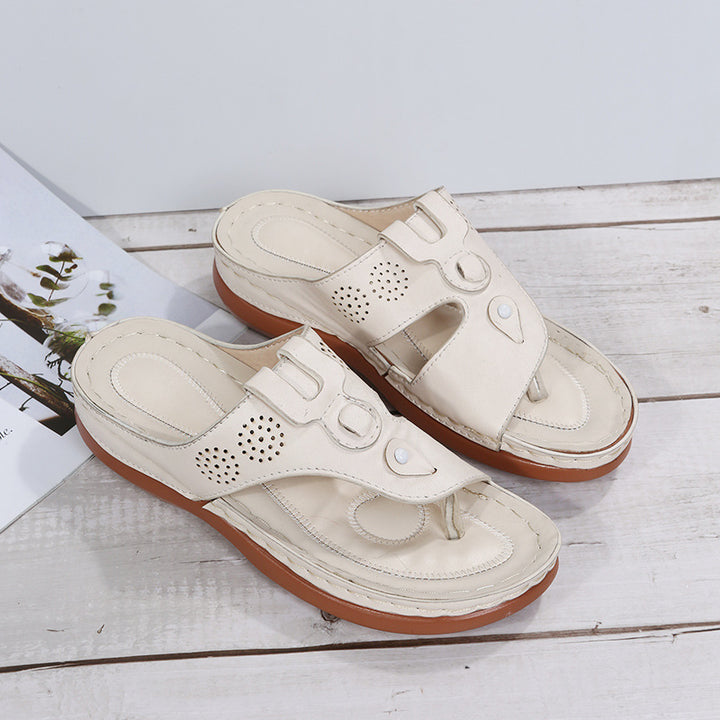 Dame komfortable tæer-sandaler med anatomisk design og trendy rem Stilla