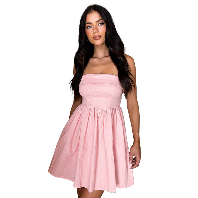 Dame Strapless Udstillet Mini Kjole Stilla