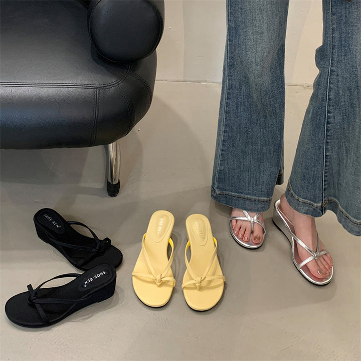 Dame stilfulde platform flip-flops Stilla