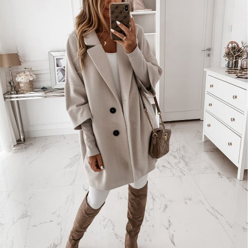 Damer elegant oversized frakke Stilla