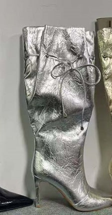 Femme Højglans Over-knæ Stiletto Støvler Stilla 1749742609