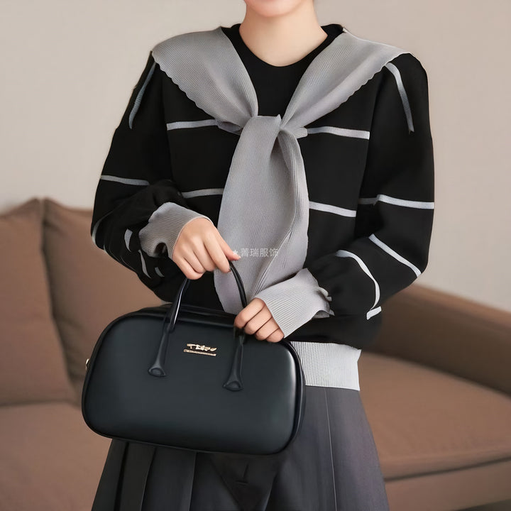 Kvinders casual sweater med snøring Stilla