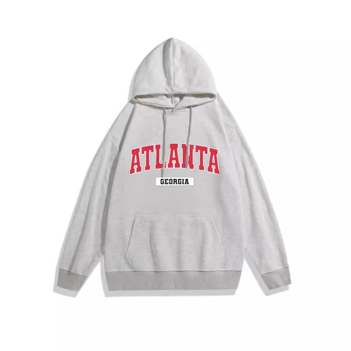 Kvinders hoodie med stilfuld Atlanta print Skovae