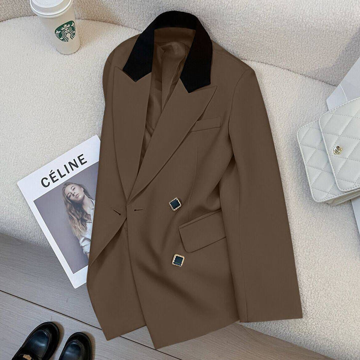 Kvinders elegante og moderne dobbeltradet blazer Stilla