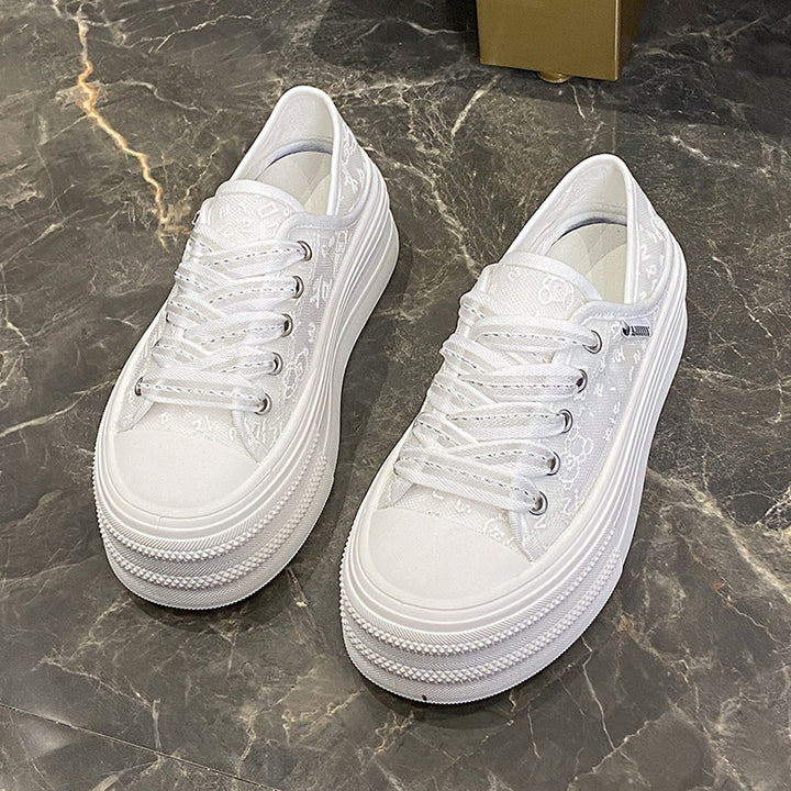 Dame Mode Sneakers med luftig tekstiloverflade og dæmpende sål Stilla