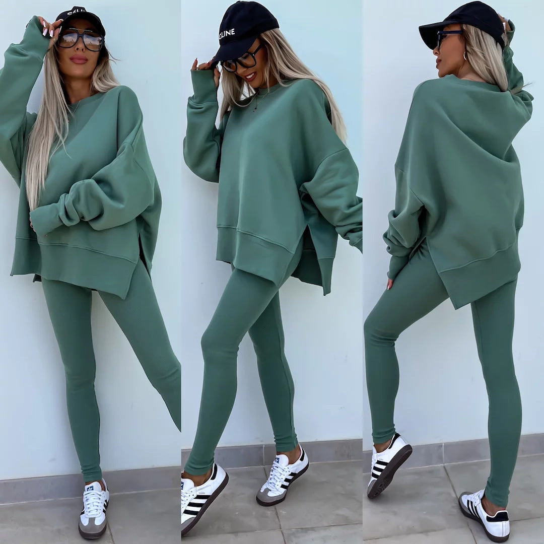 Stilla | Casual Løs Sweatshirt Bukser Sæt