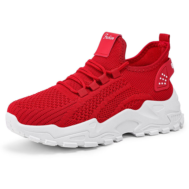 Dame Sporty fritidssneakers med åndbar netstruktur og dæmpende sål Stilla