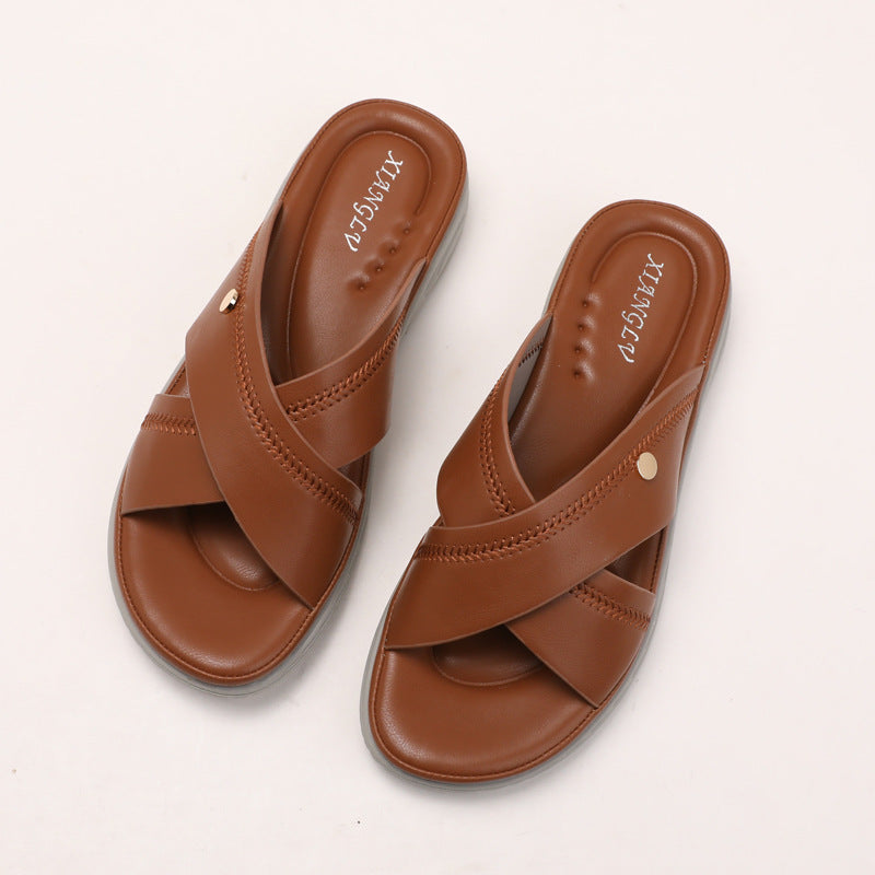 Damer komfortable flip-flops med anatomisk fodseng Stilla